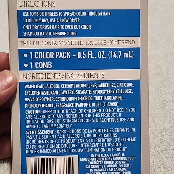 Temporary Blue Hair Dye - Picture 2 of 2